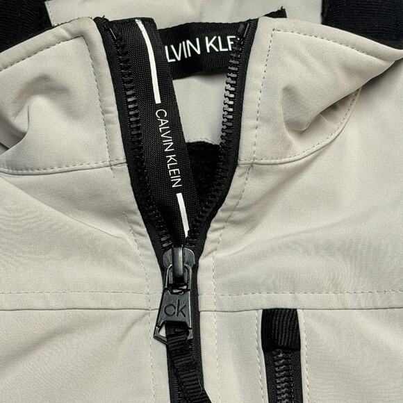 Calvin Klein Women's Ivory Zip Up Winter Jacket Size XL Sherpa Lined - Picture 8 of 16